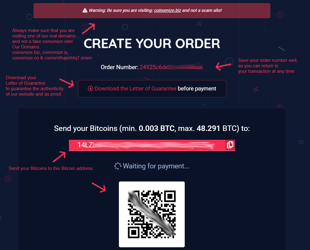 Start Bitcoin Mixing